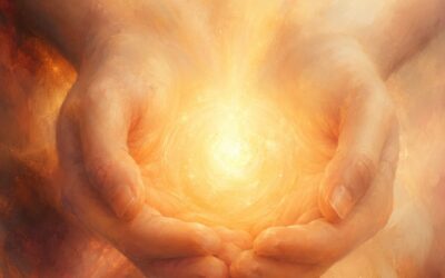 Warm golden light cradled in open hands, representing healing and self-compassion | hypnotherapy audio recording